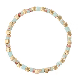Gold Bead Stretch Bracelet