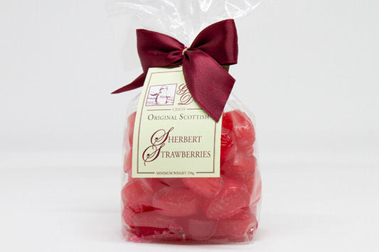 Sherbet Strawberries Ribbon Bag