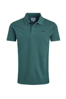 Miles Pique Polo Shirt Forest Green