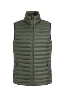 Langtree Lightweight Showerproof Padded Gilet Deep Lichen Green