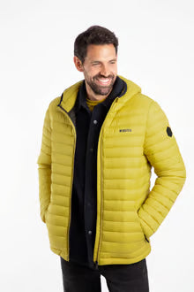 Flete Lightweight Showerproof Padded Hooded Jacket Antique Moss