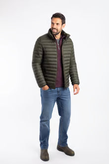 Crantock Lightweight Showerproof Padded Jacket Anthracite