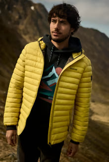 Flete Lightweight Showerproof Padded Hooded Jacket Antique Moss