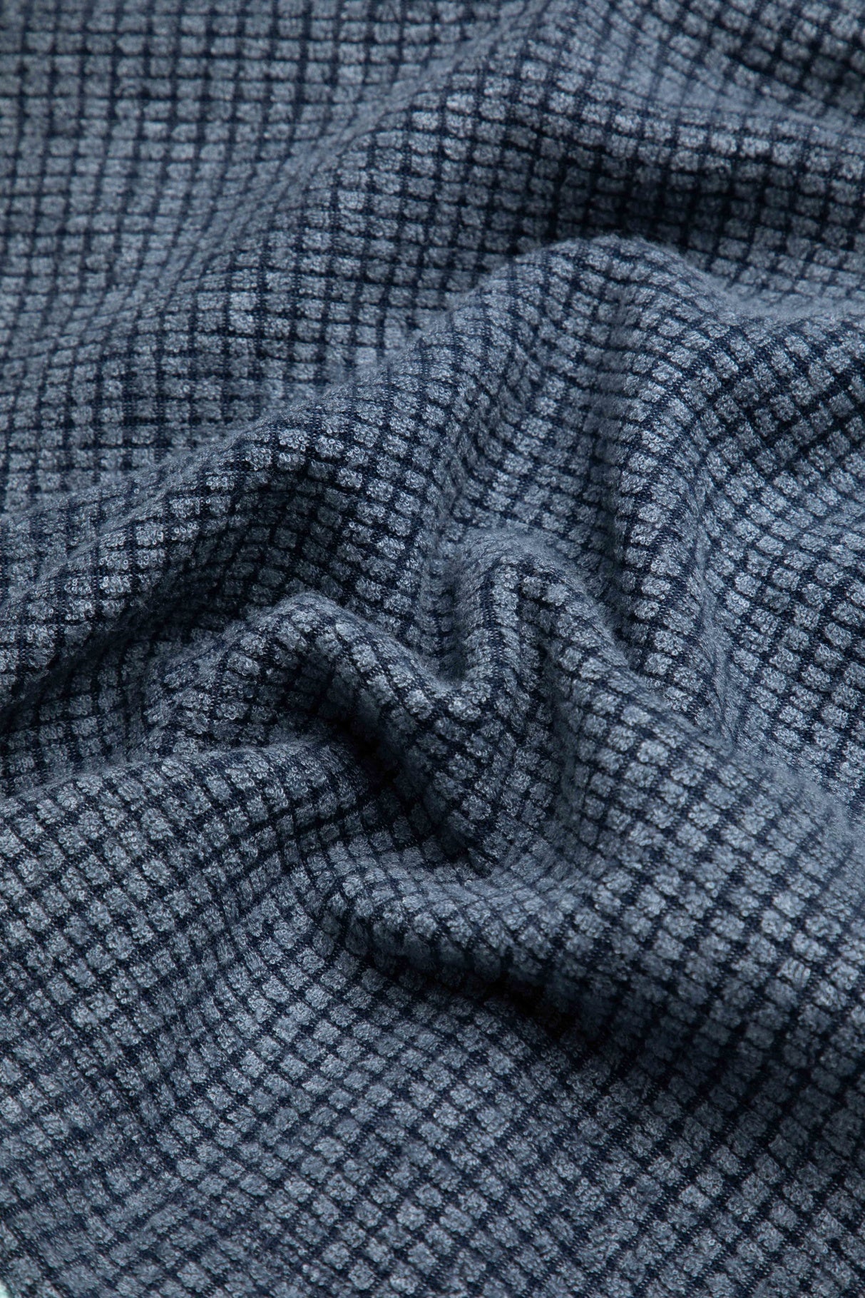 Ariana Full Zip Grid Fleece - Rich Navy