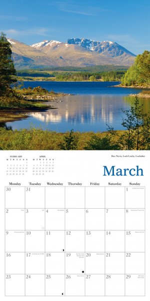 Scottish Highlands 2026 Calendar