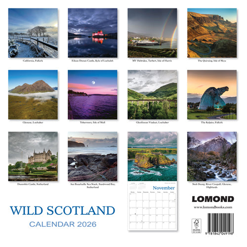2026 Calendar Wild Scotland