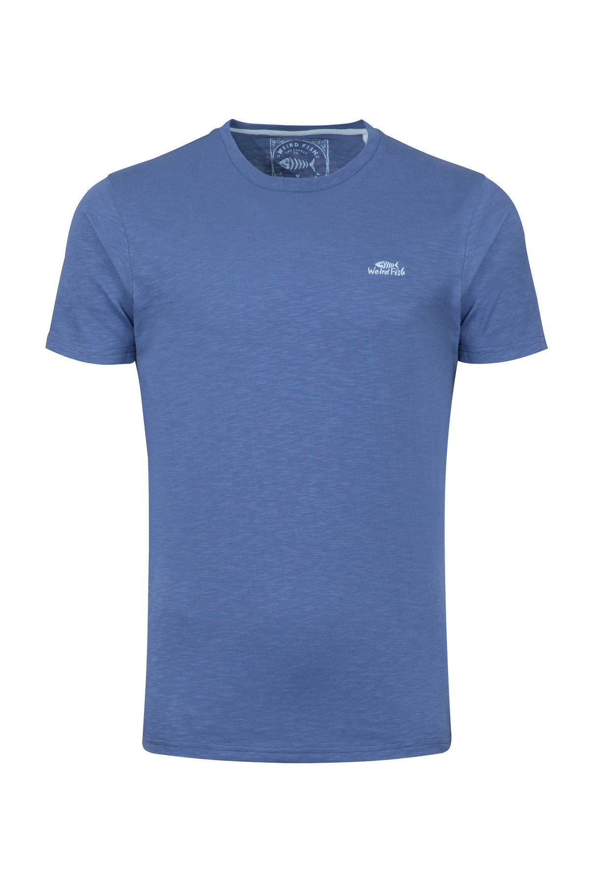 Fished Organic Cotton Branded Tee - Faded Blue