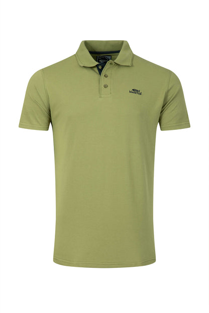 Miles Organic Cotton Pique Polo - Washed Oak