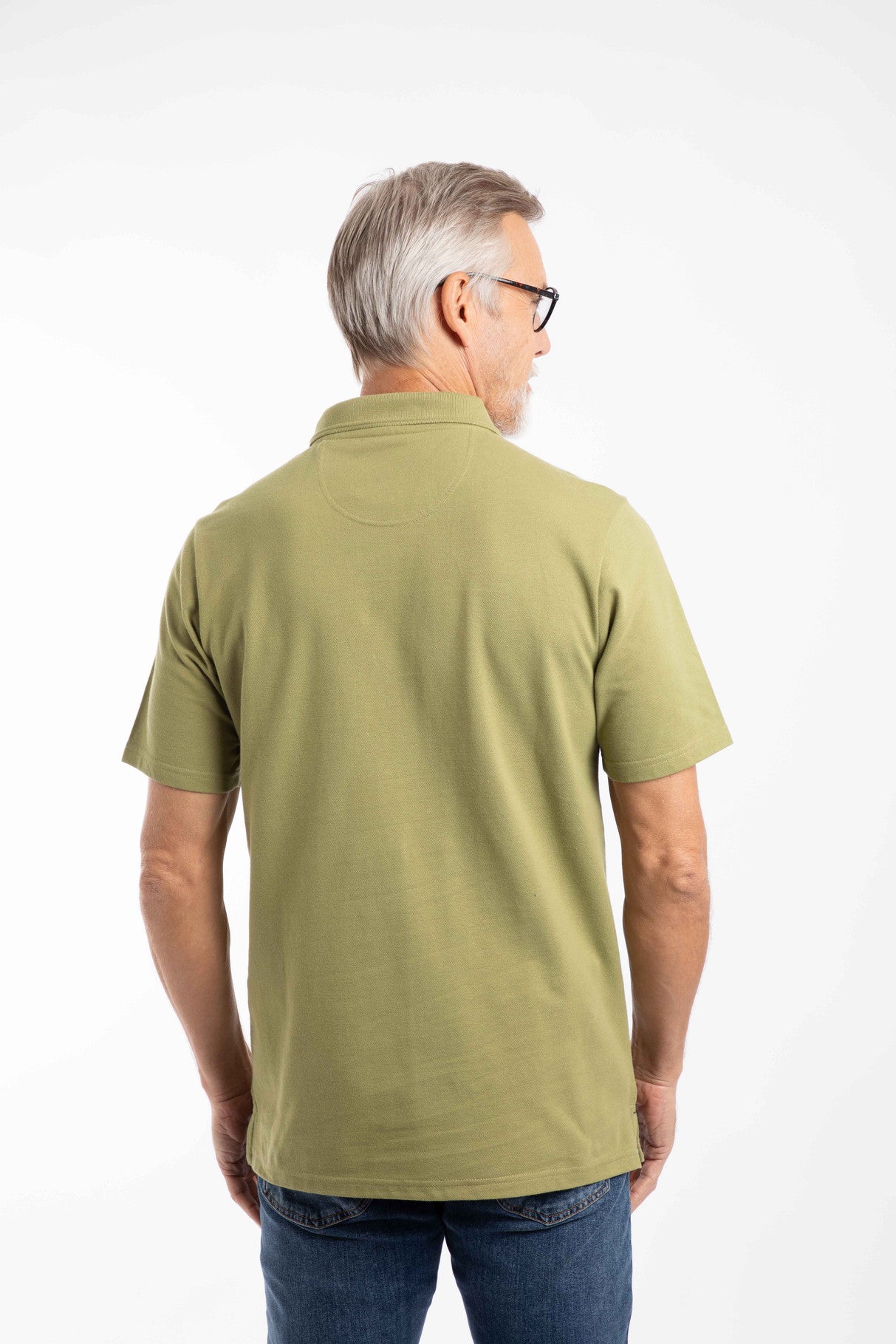 Miles Organic Cotton Pique Polo - Washed Oak