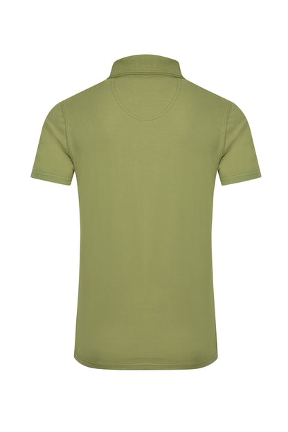 Miles Organic Cotton Pique Polo - Washed Oak