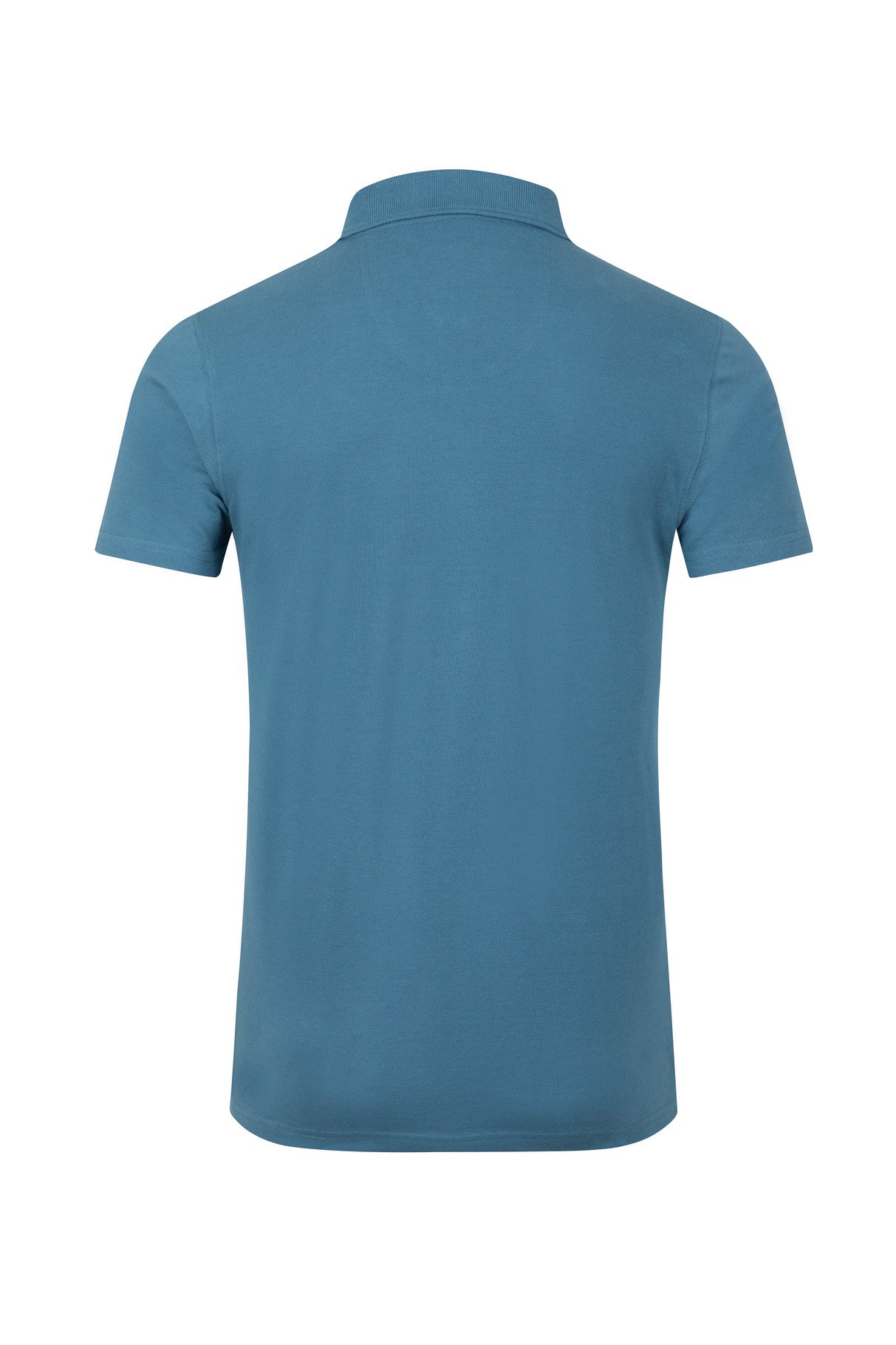 Miles Organic Cotton Pique Polo - Faded Blue