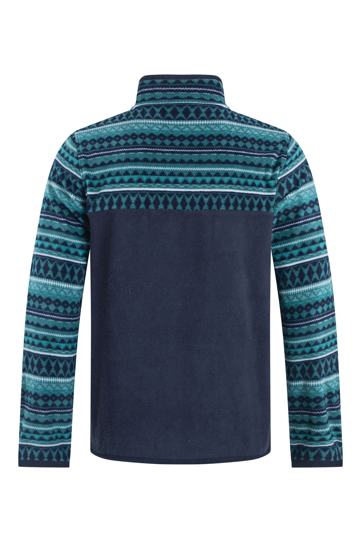 Gilbert Qtr Zip Printed Microfleece - Navy