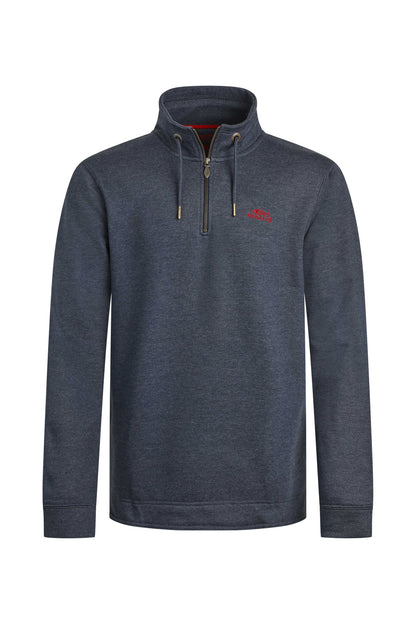 Weird Fish - Brampton Branded 1/4 Zip Sweatshirt - Navy