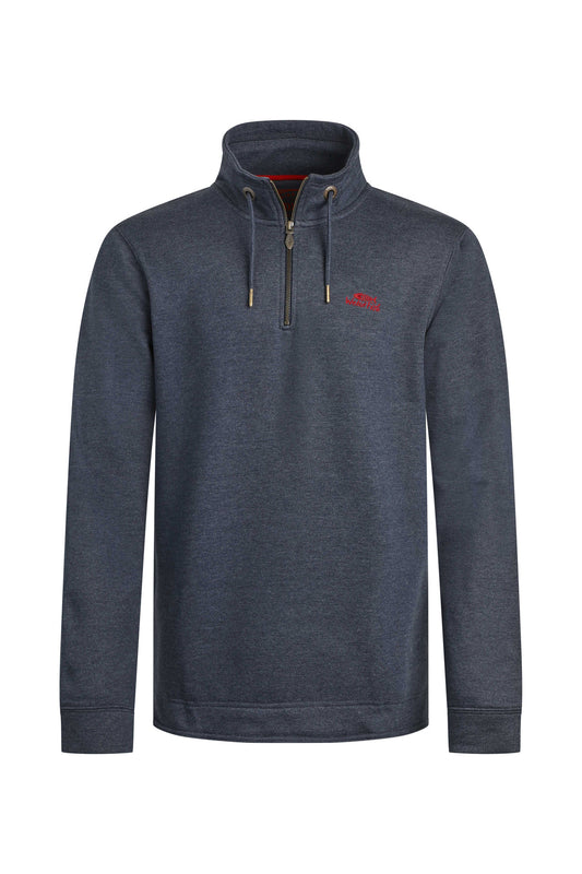Weird Fish - Brampton Branded 1/4 Zip Sweatshirt - Navy