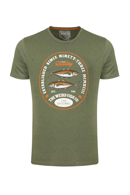 Fish Stamp Graphic Tee - Basil