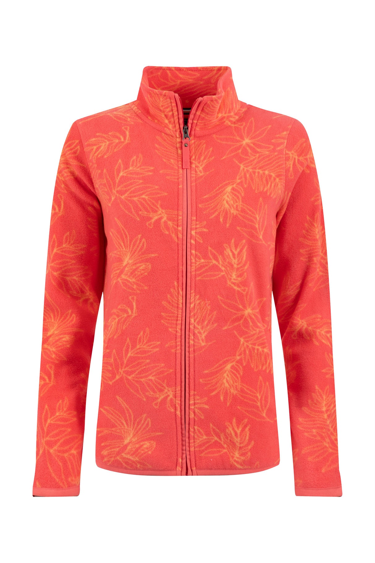 Rochelle Full Zip Printed Micro Fleece - Flamingo