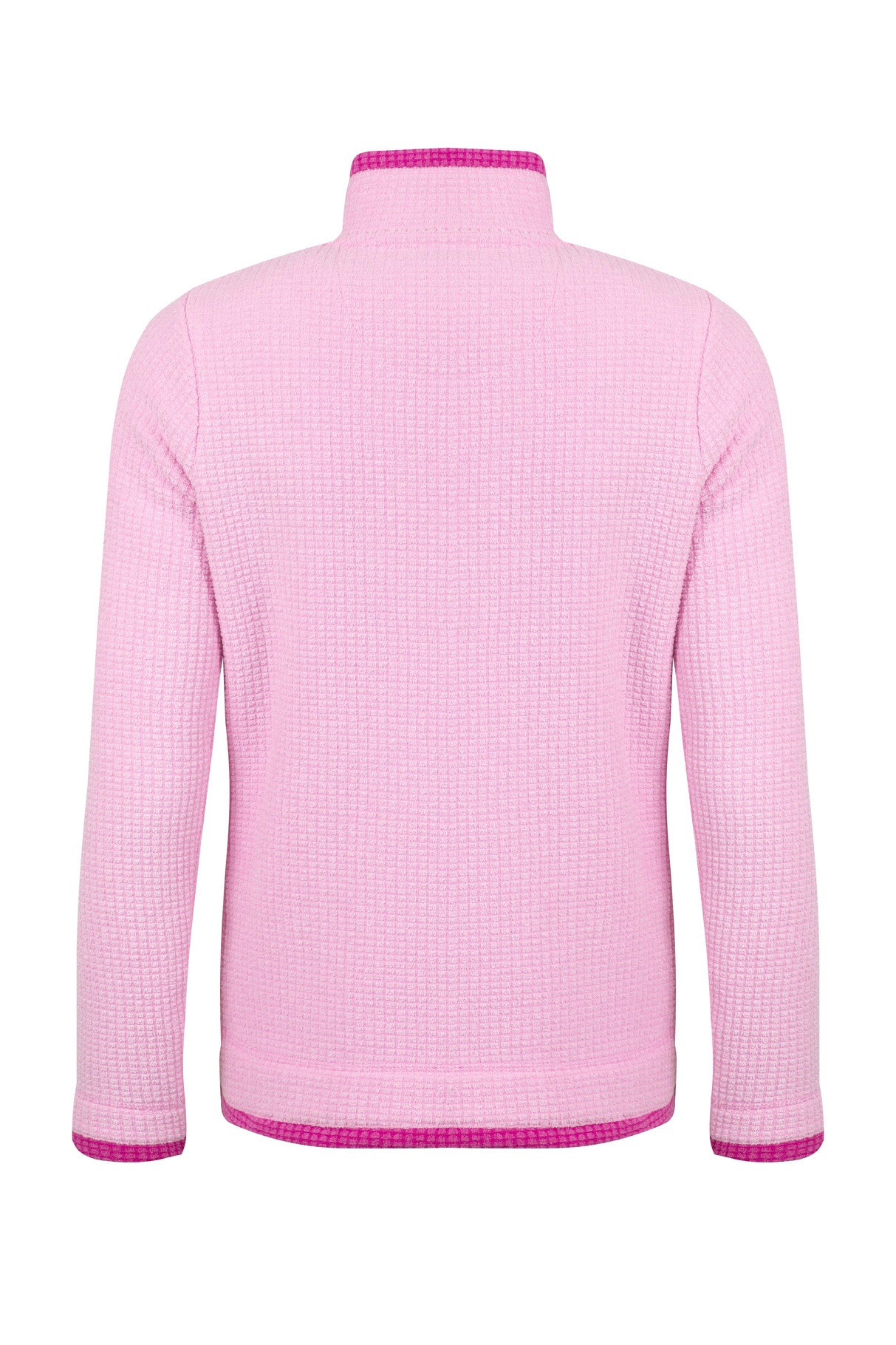 Beye 1/4 Zip Grid Fleece - Azalea