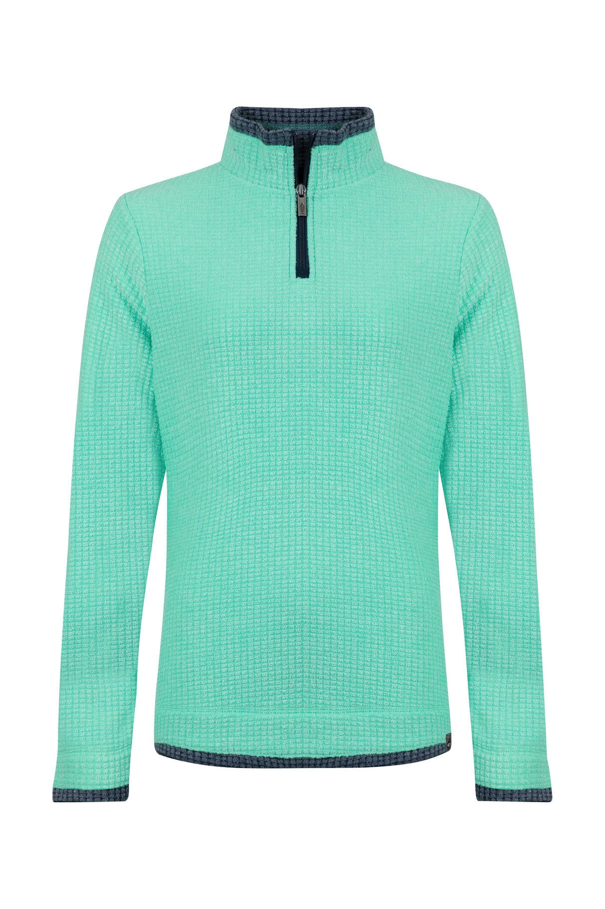 Beye 1/4 Zip Grid Fleece - Bevelled Glass