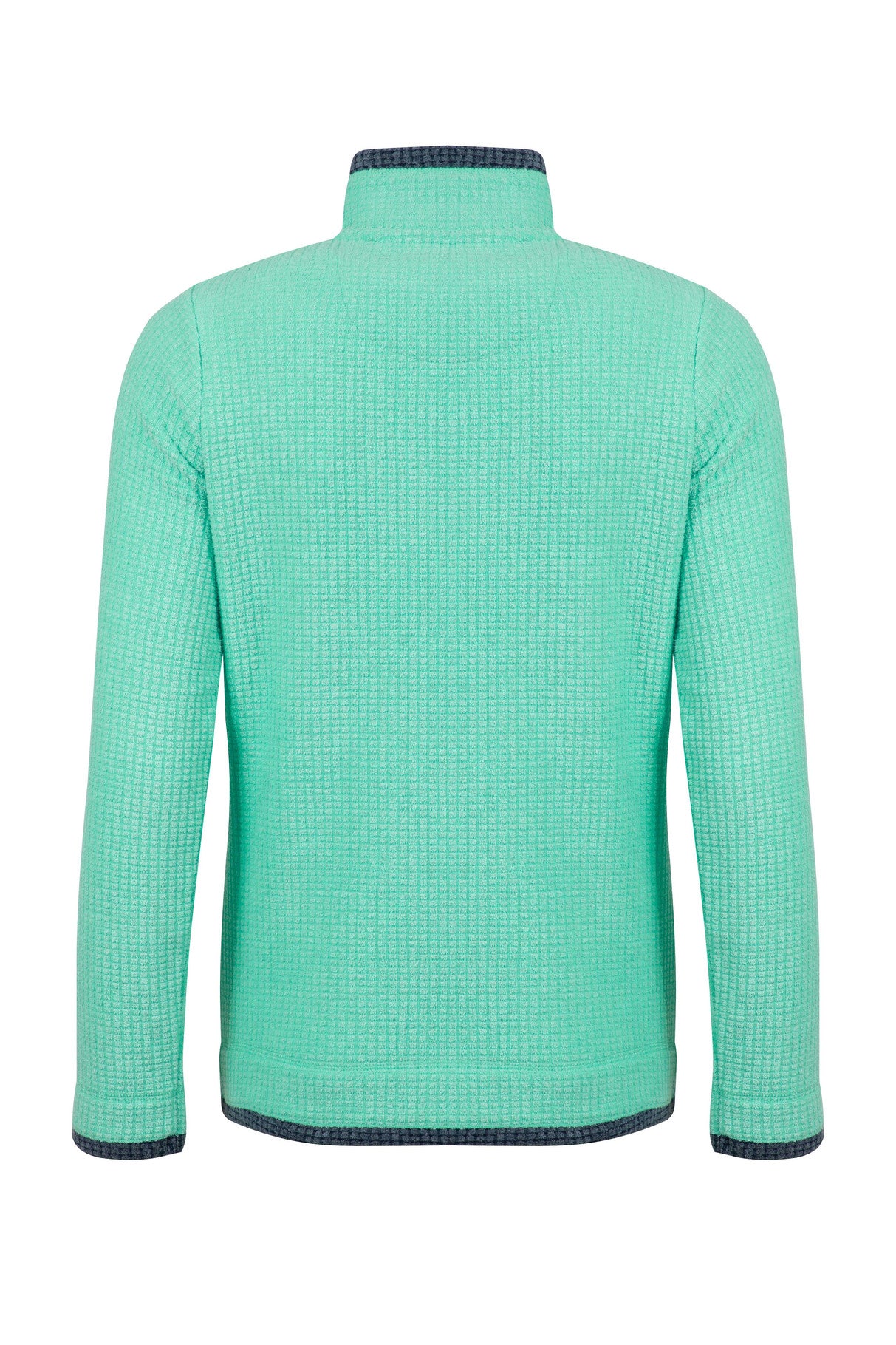 Beye 1/4 Zip Grid Fleece - Bevelled Glass