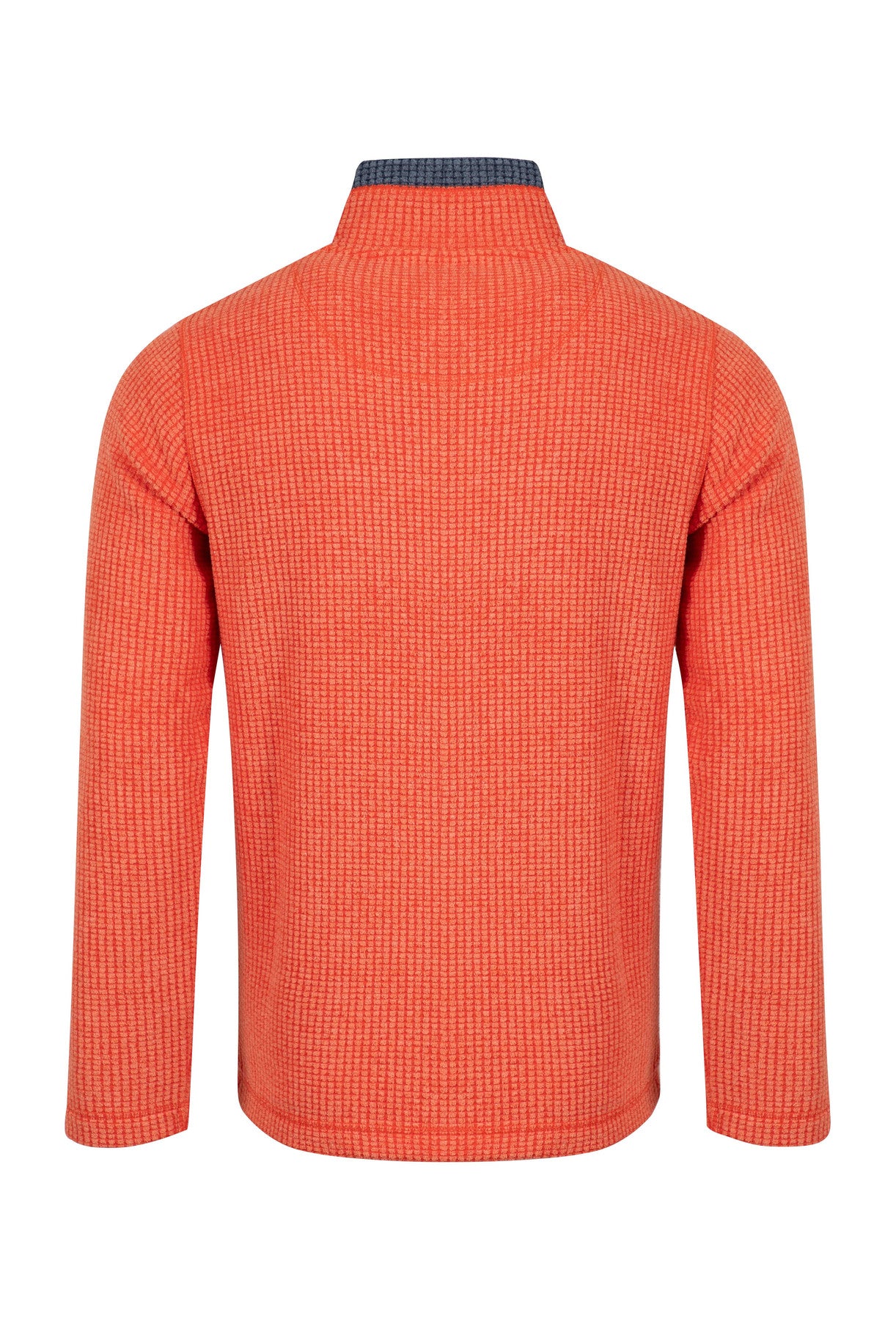 Newark 1/4 Zip Grid Fleece - Orange Spice