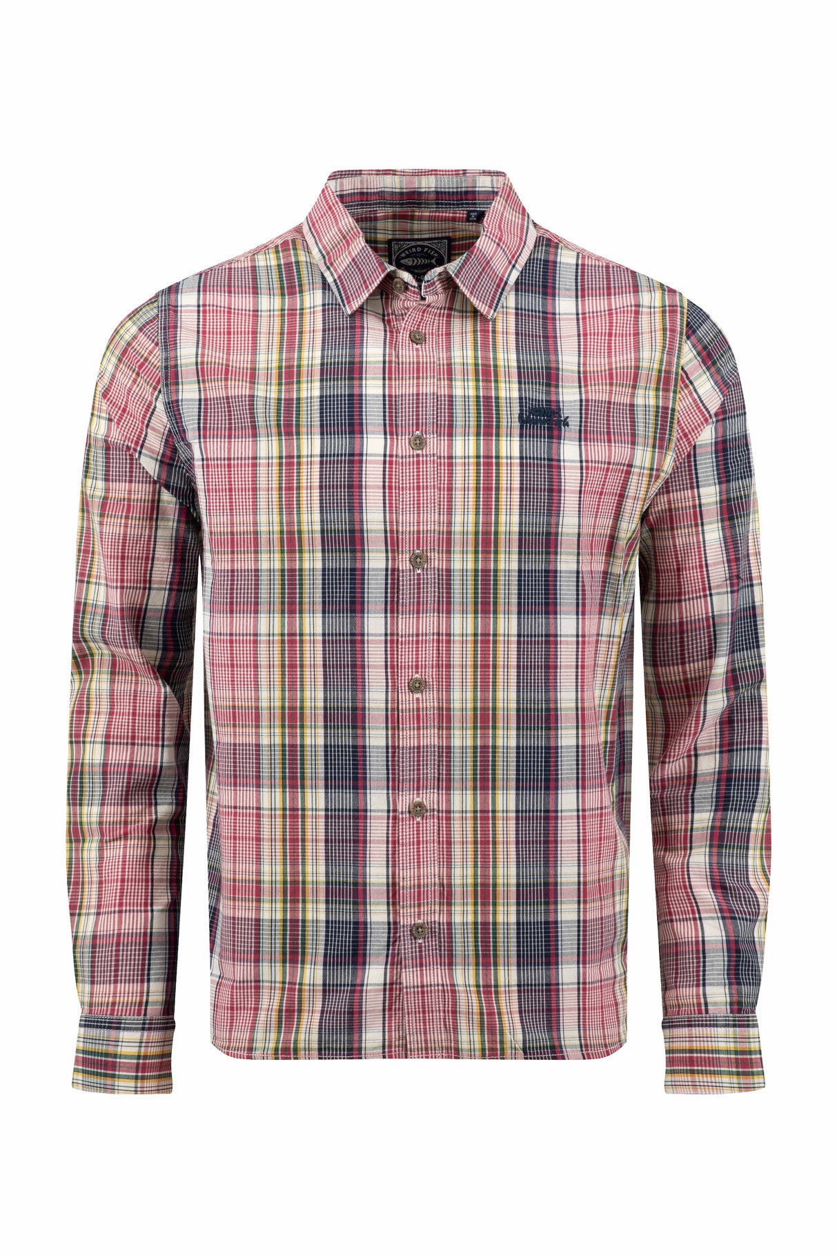 Weird Fish - Lando Long Sleeve Check Shirt - Crushed Berry