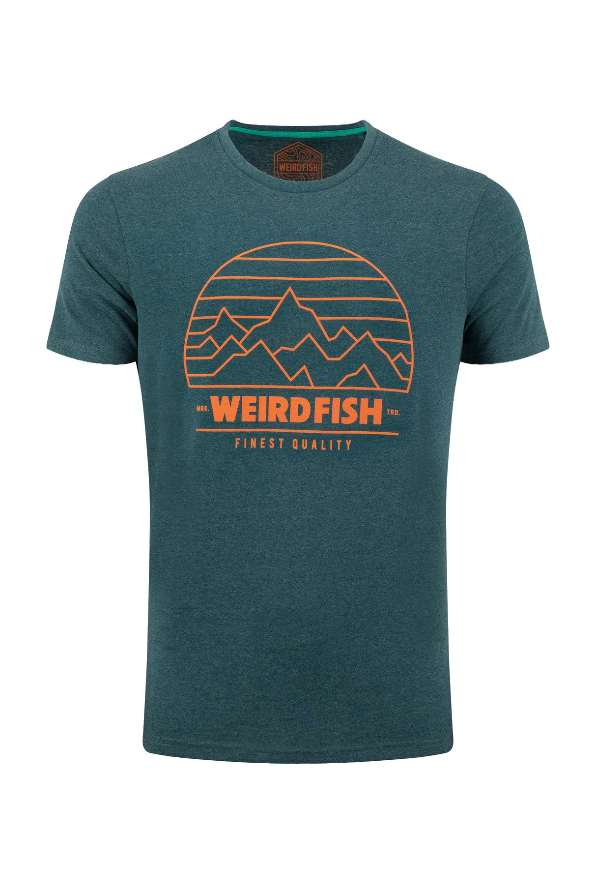 Weird Fish - Off Grid Front Print Graphic T-Shirt - Deep Teal