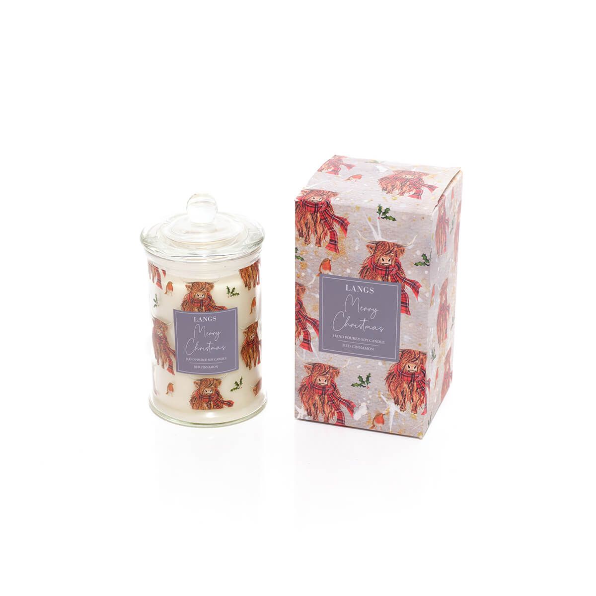 Highland Cow Candle - Red Cinnamon