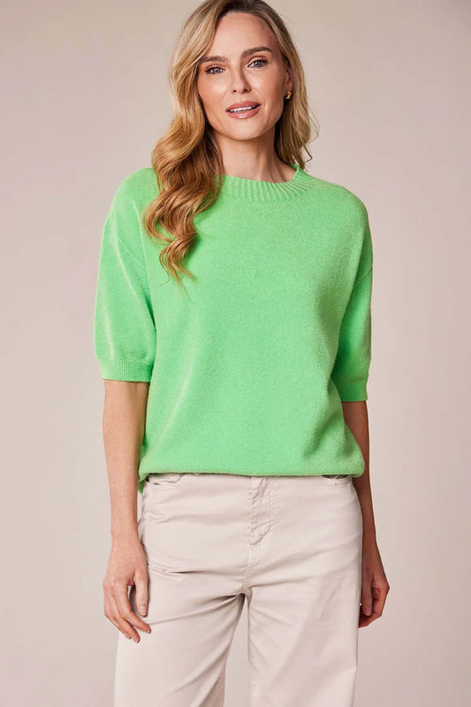 Short Sleeve Round Neck Knit by D.E.C.K