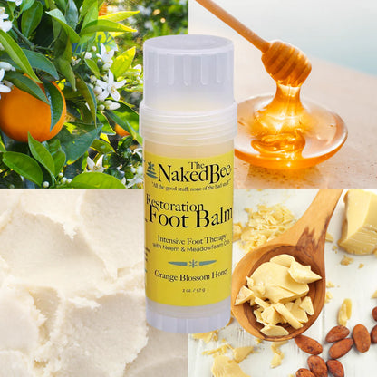The Naked Bee - Orange Blossom Honey - Restoration Foot Balm 2oz