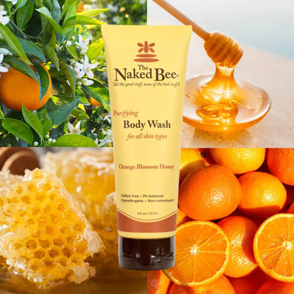 The Naked Bee - Orange Blossom Honey - Purifying Body Wash 8oz
