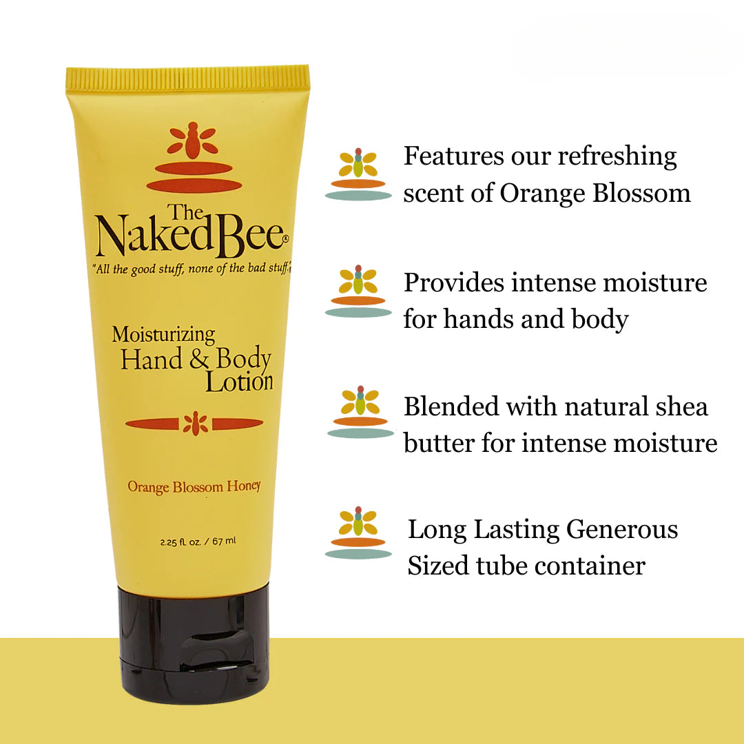 The Naked Bee - Orange Blossom Honey - Hand & Body Lotion 2.25oz