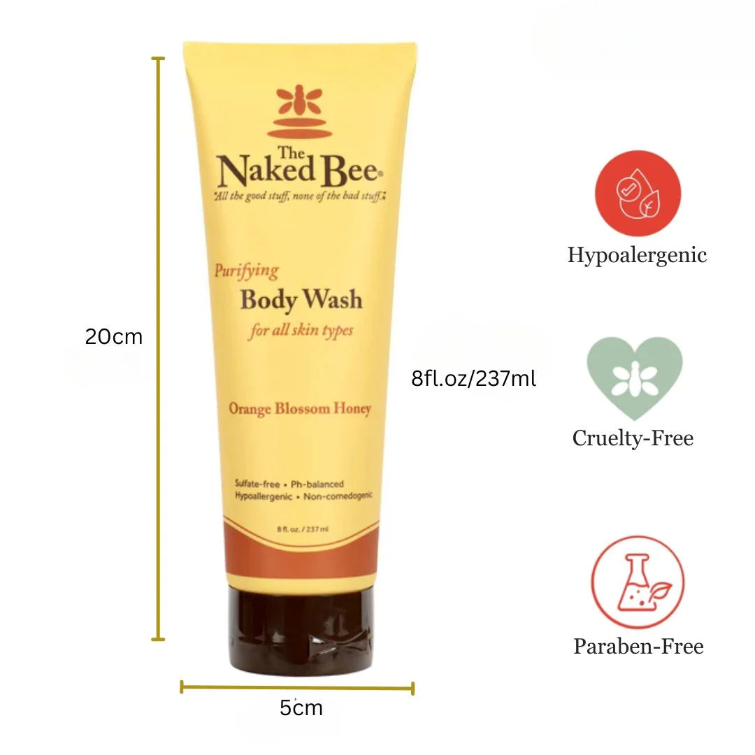 The Naked Bee - Orange Blossom Honey - Purifying Body Wash 8oz