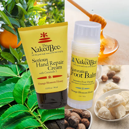The Naked Bee - Orange Blossom Honey - Hand & Feet Giftset