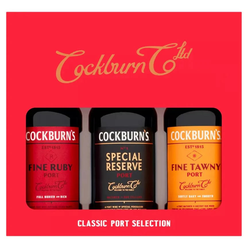 Cockburns Classic Port Selection Gift Pack 3x5cl