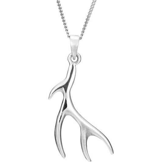 Sterling Silver Deer Antler necklace