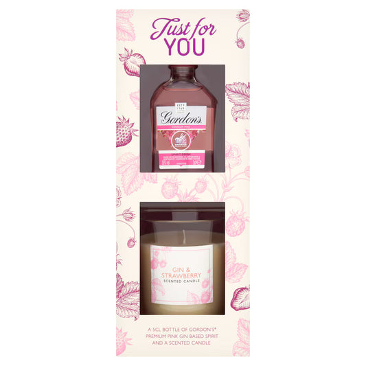 Gordon's Pink Gin & Scented Candle Gift Set