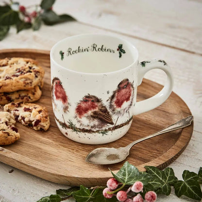 Rockin Robins Fine Bone China Mug
