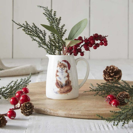 'Festive Fox' Fox Posy Jug
