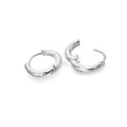 Lightly Hammered Hoop Earrings