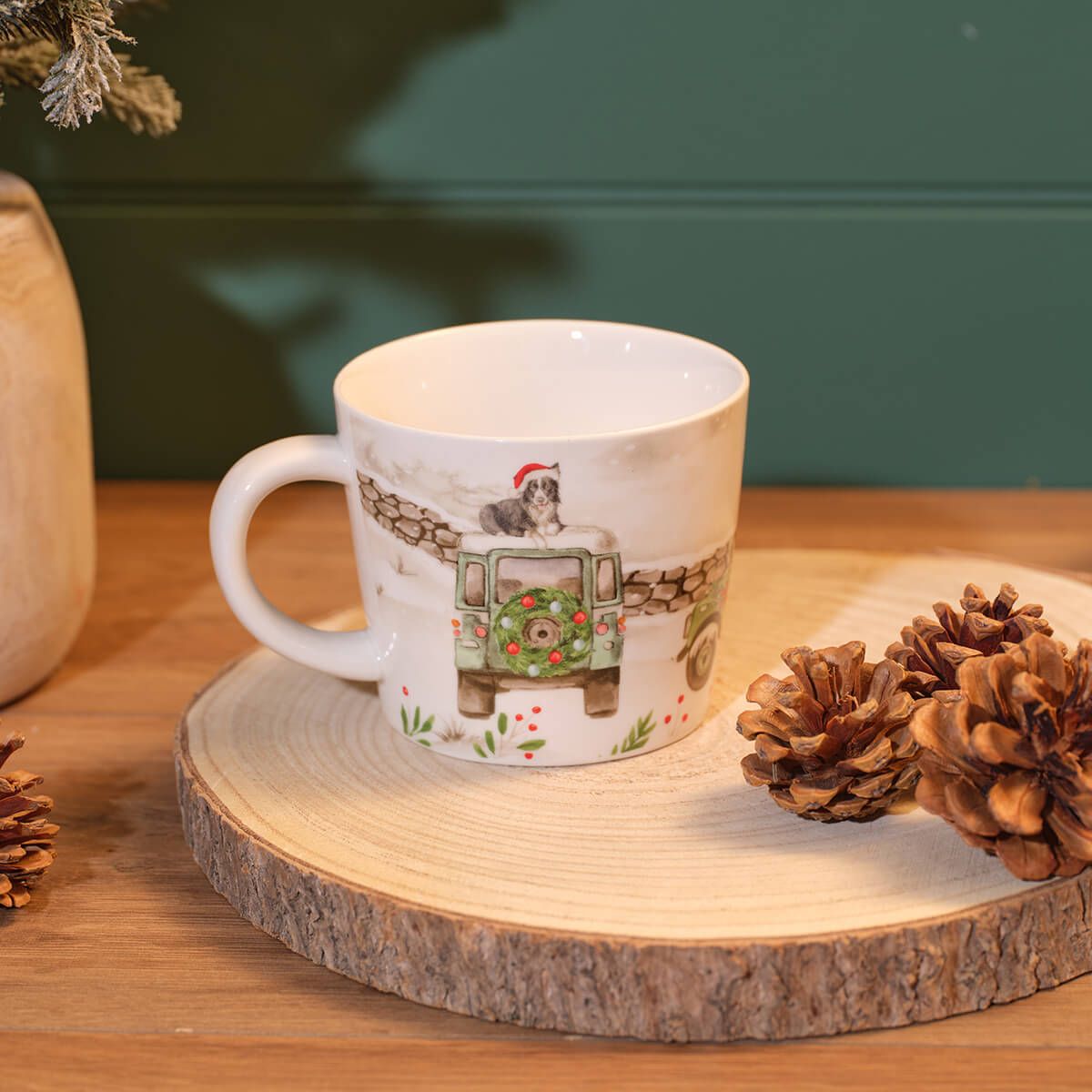 Christmas Farm Stoneware Mug
