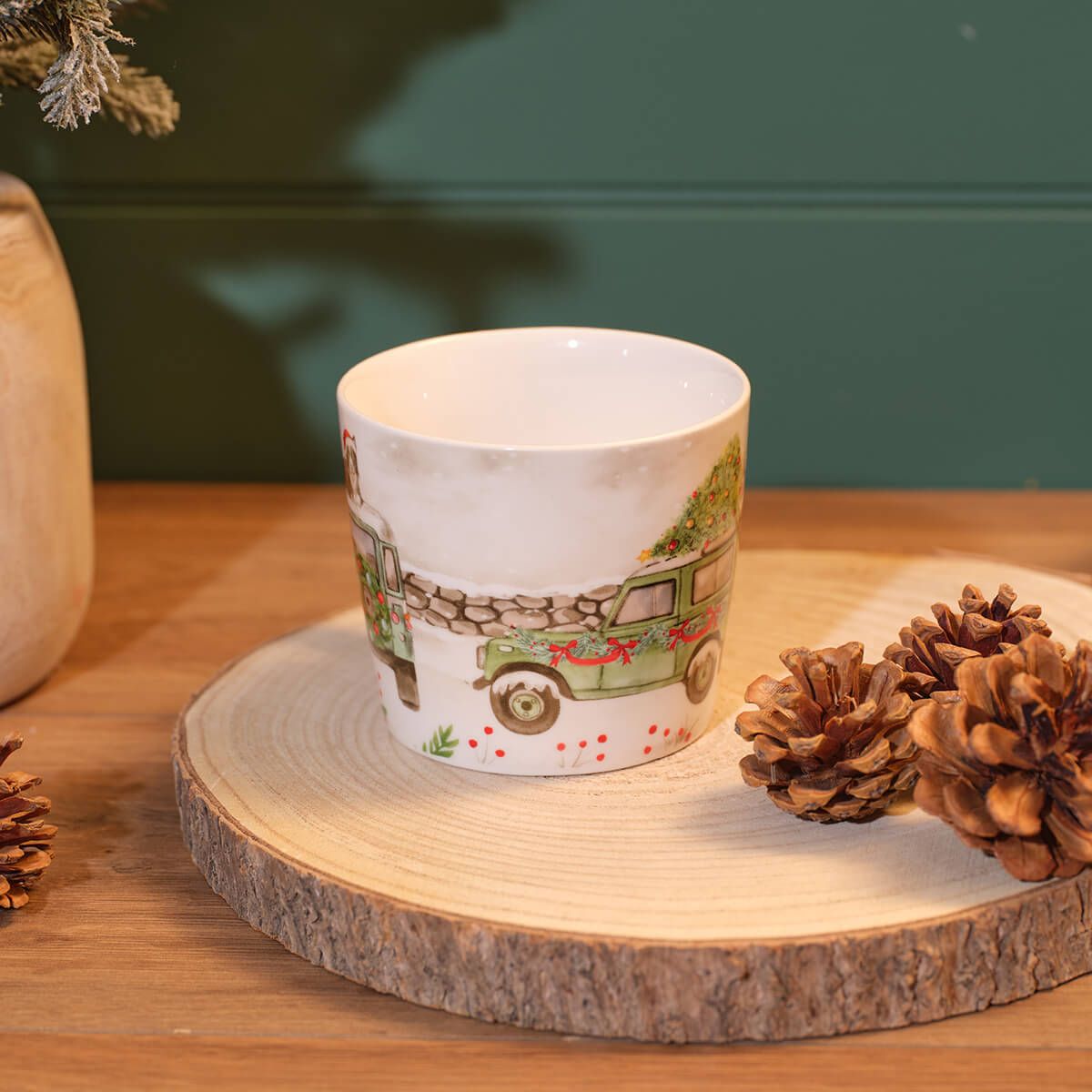 Christmas Farm Stoneware Mug