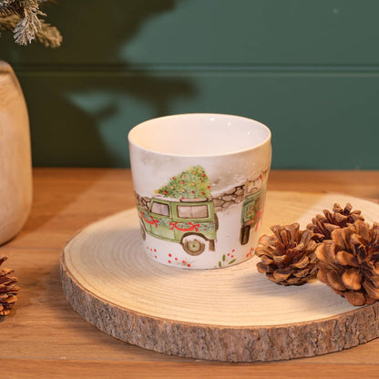 Christmas Farm Stoneware Mug