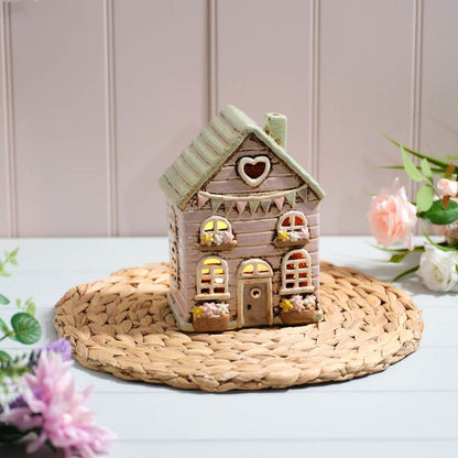 Cottage Garden T-Light Holder - Soft Pink