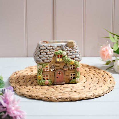Cottage Garden Wax Burner - Brown