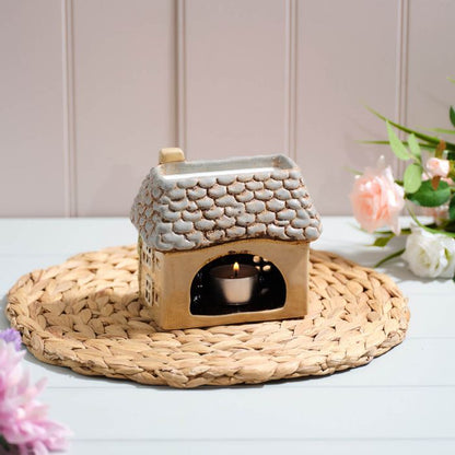 Cottage Garden Wax Burner - Brown
