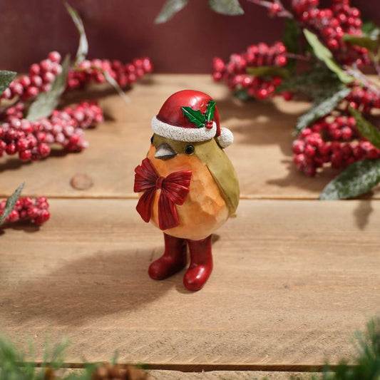 Resin Robin with Bow