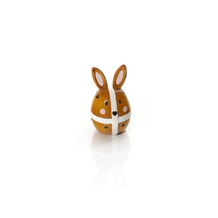 Farmhouse Bunny Handcrafted Hot Cross Bunny Ornament