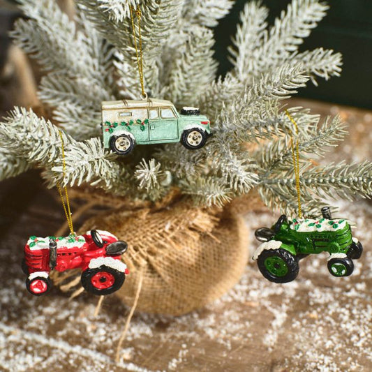 Christmas Farm Vehicle Hanger