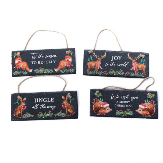 Woodland Animal Slate Plaque