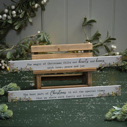 With Love At Christmas Ceramic Wording Block